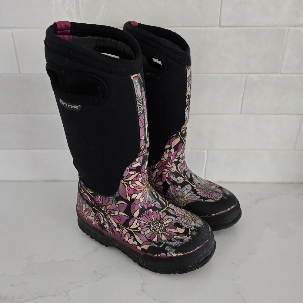 Bogs Classic High Grasp Handle Waterproof Insulated Snow Boots Mumsie Size 10 - Picture 2 of 8